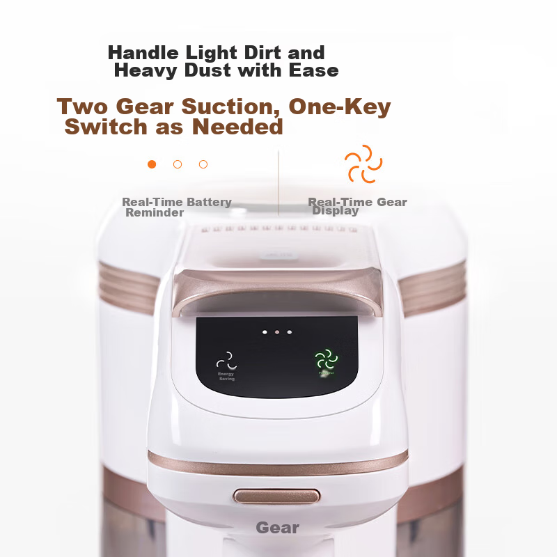 Haier [Camellia Series] Cordless Vacuum Cleaner for Home Use, Gift-Giving Handheld White Light Dust Display Strong Suction Wall-Mountable Pet Hair Removal HZ-G16S