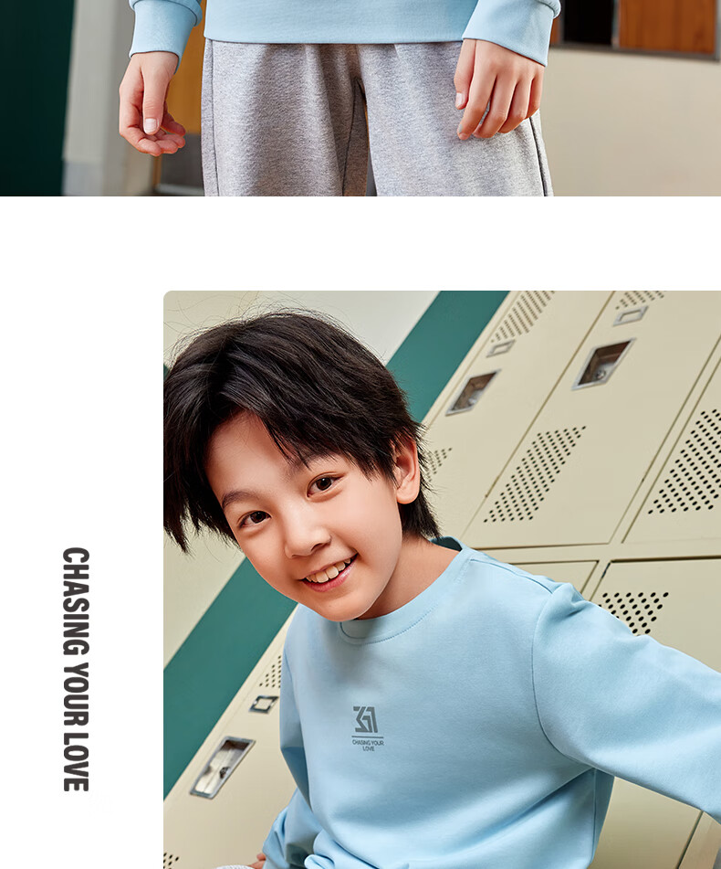 361° Children's Sweatshirt, Spring And Autumn, Boys And Girls 3-14 Years Old, Versatile School Sports Pullover Hoodie, Black, Size 170 13
