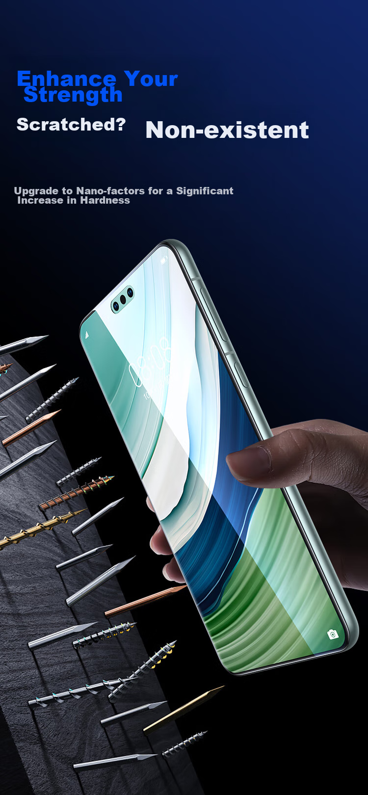 BIAZE Lens Protector for Huawei Mate60Pro, Mate60pro+ Rear Camera Protective Film [2-Pack], Full Coverage, Pixel-Preserving, Scratch-Resistant, HD Tempered Glass JM897 4