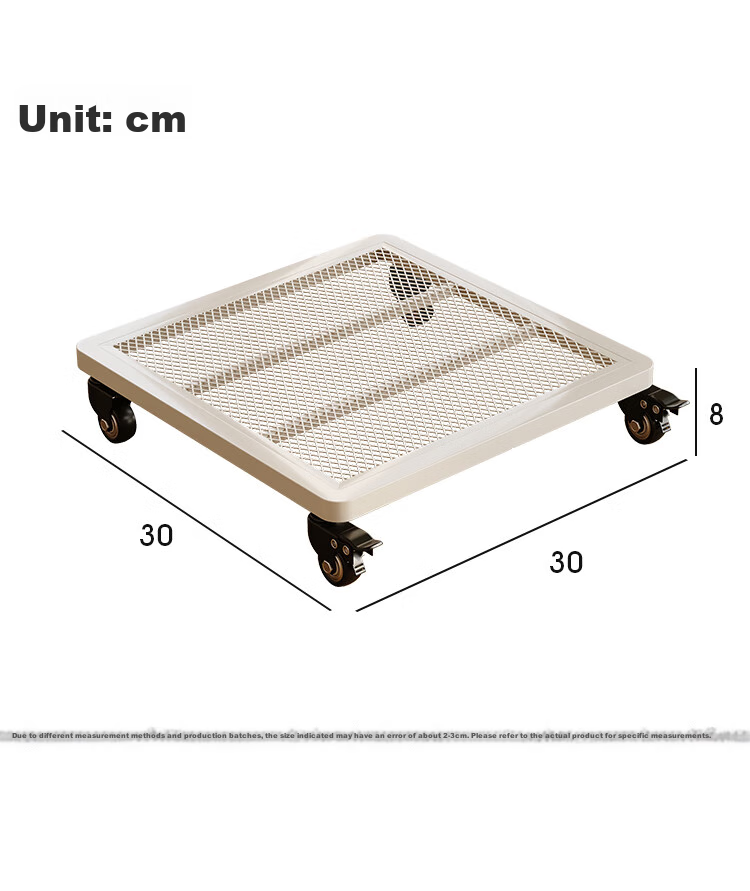 Yicainianhua Flower Stand, Balcony Storage Rack, Floor-Standing Flower Pot Rack, Square Plant And Succulent Pot Movable Shelf, 30/5315 19