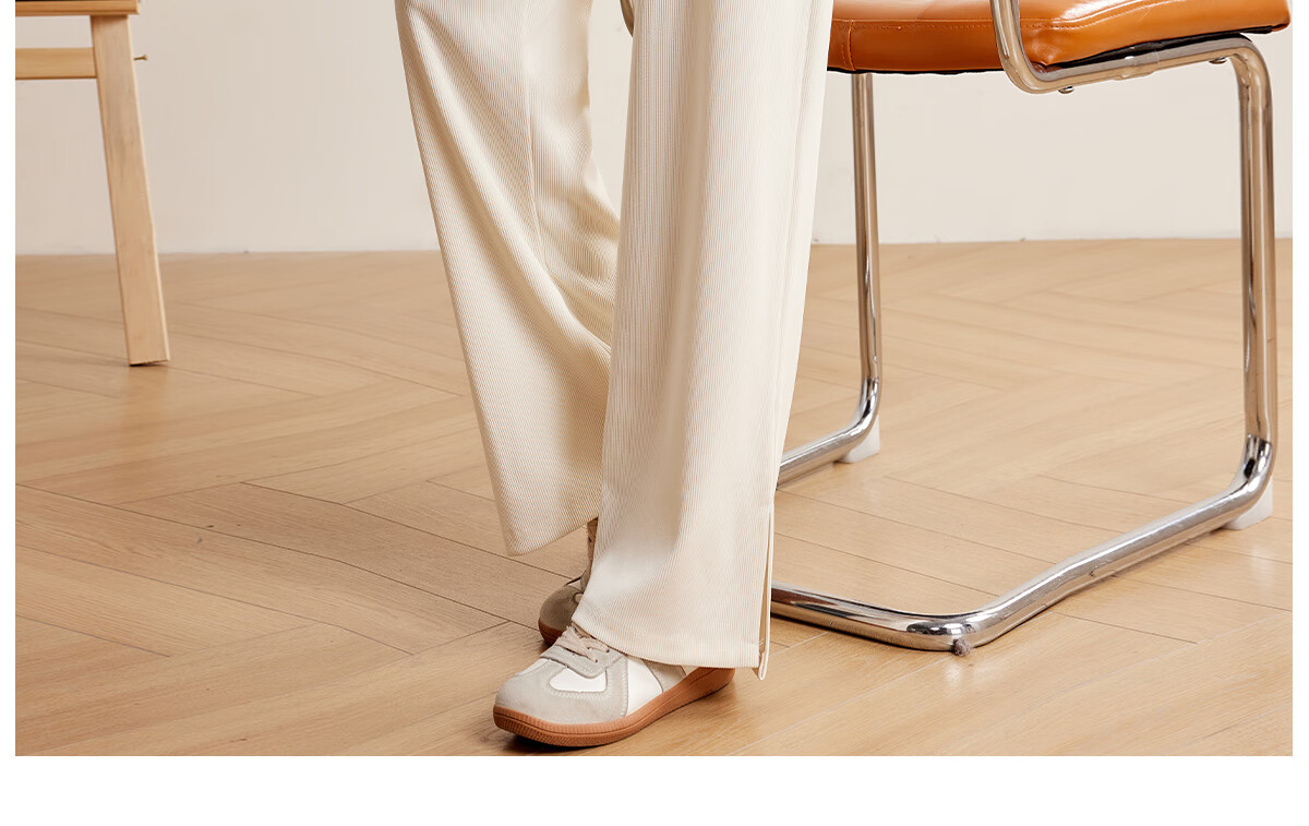 Halo Queen Women's Casual Pants, Spring And Autumn Drawstring Loose Wide-Leg Trousers, Fashionable Slimming Straight-Leg Pants H13QK5970 28