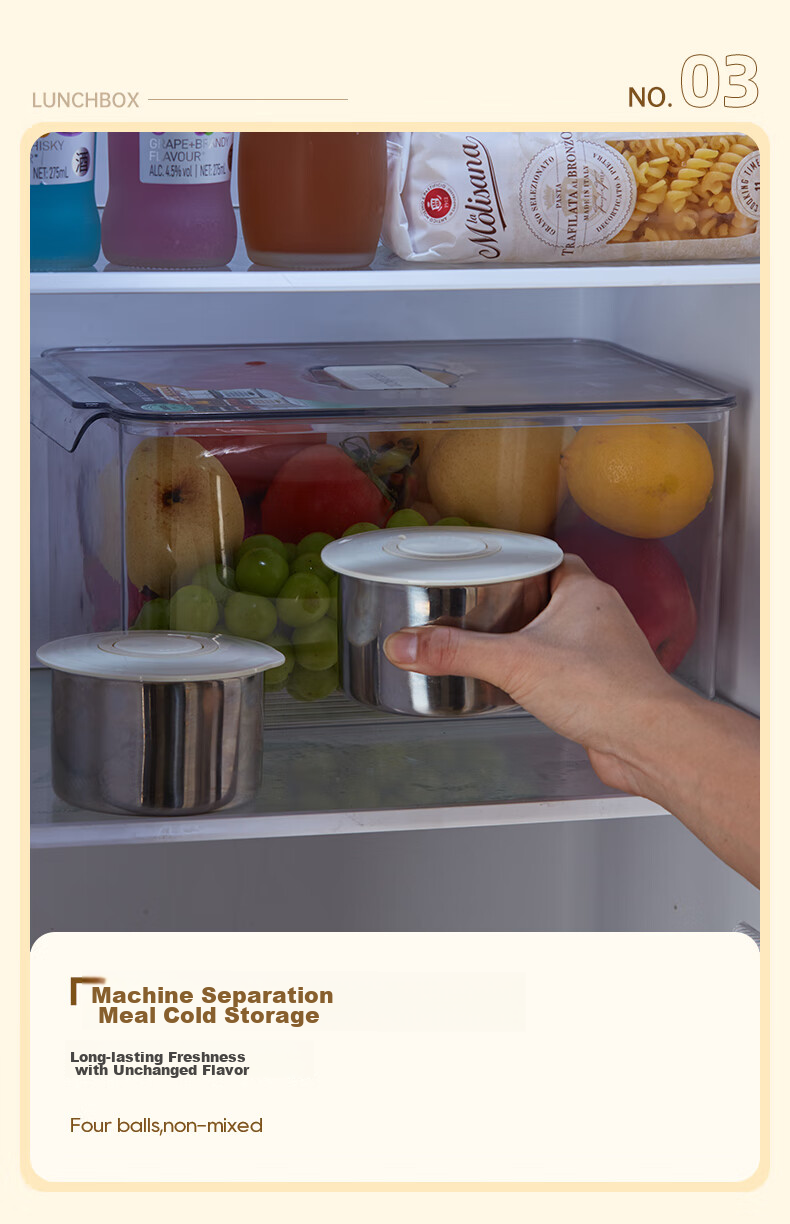 LIFE ELEMENT Electric Food Warmer, Plug-In Heating And Intelligent Temperature Maintenance, Office Meal Warming Device, Double-Layer 1.5L Stainless Steel Inner Pot, Sealed Fresh-Keeping without Flavor Mixing, F36 10