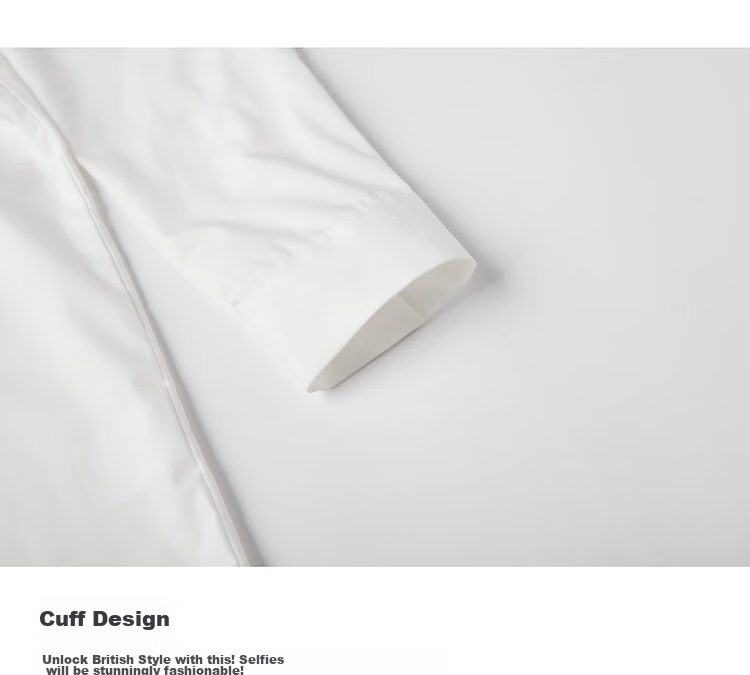 Dme [Career Art Collector] Spring And Autumn Breathable Simple Lapel Shirt, Long-Sleeve Fitted Blouse, Women's Top 7