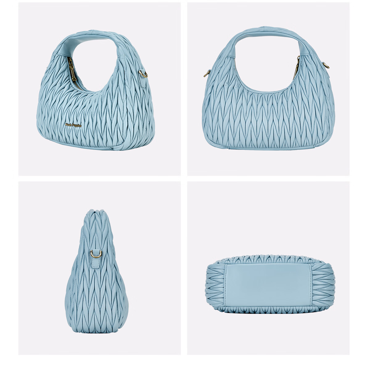 Hush Puppies Women's Candy Color Handbag Modern Fashion Crossbody Crescent Bag Birthday Gift for Girlfriend 20