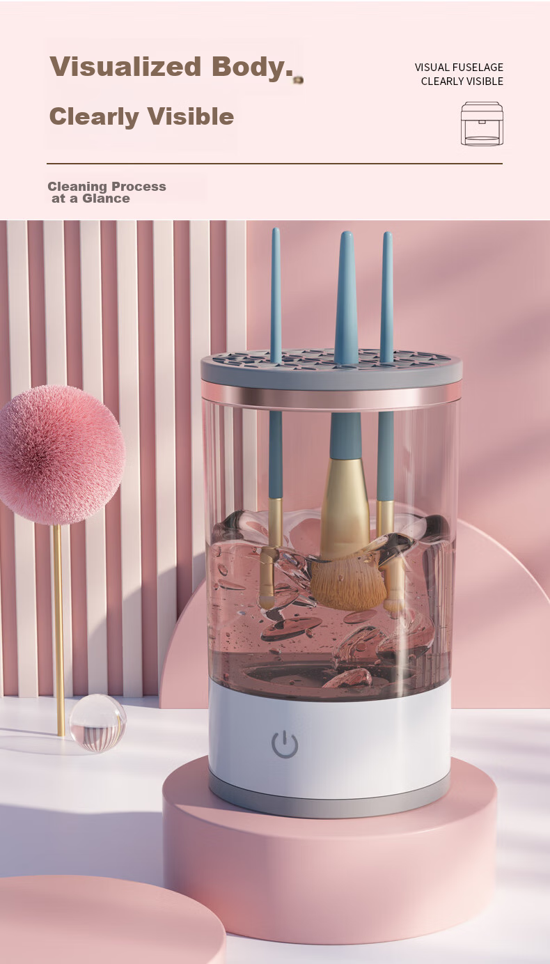 Chense Electric Makeup Brush Washer, Automatic Cleaning Device, Quick Wash And Dry, Makeup Brush Cleaner 2