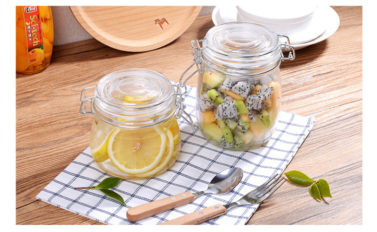 Quanshi Glass Infusion Jar with Tap, Juice Container, Beverage Bottle, Cowberry Jar, Lemon Mulberry Fruit Tea Bucket, Cold Water Fruit Wine Barrel, 5L 5
