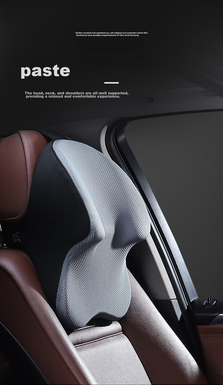 ICAROOM Car Headrest And Lumbar Support Set, Memory Foam Lumbar Pillow, Car Headrest, Neck Pillow, Driving Back Cushion Accessories 6