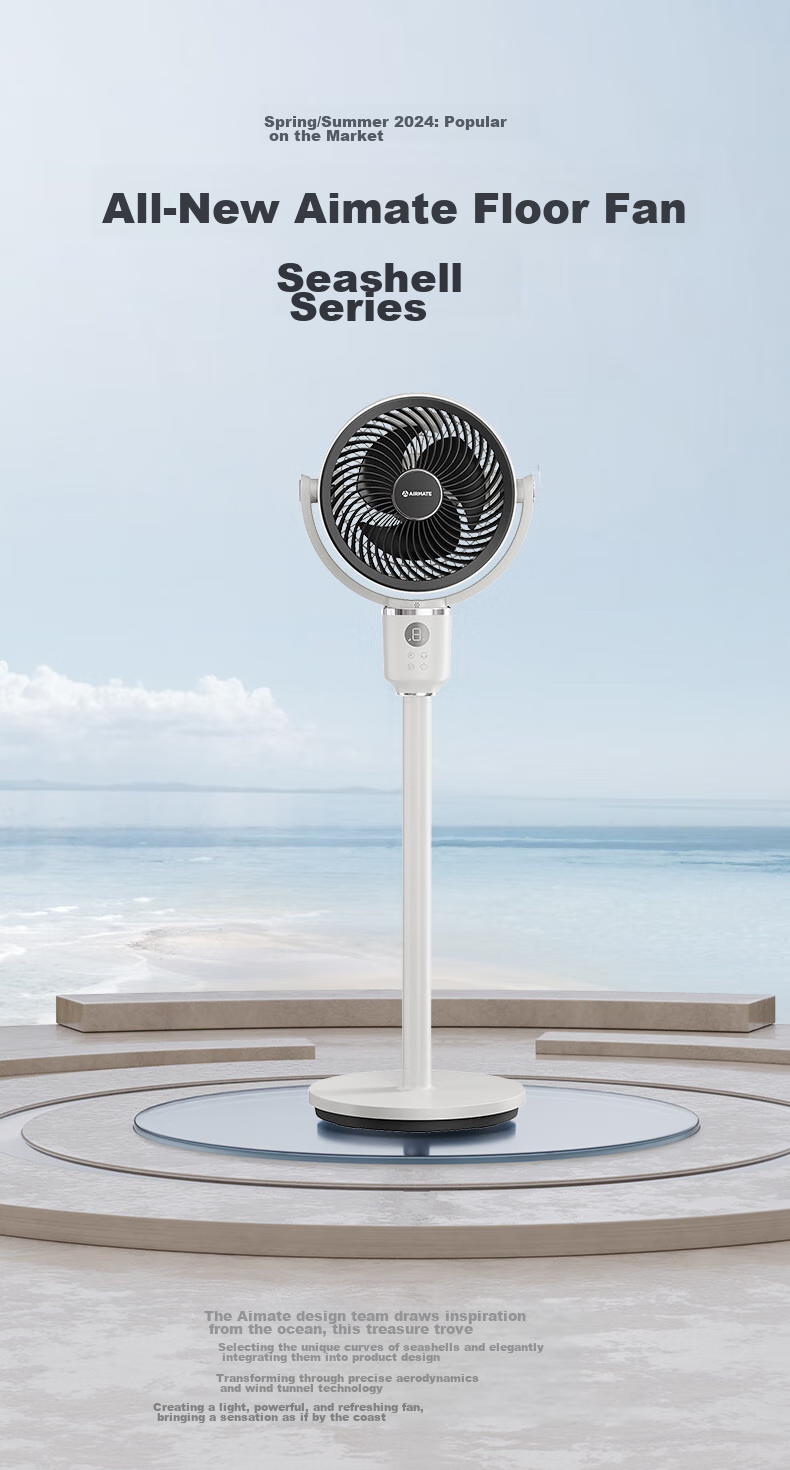 AIRMATE [Voice-Activated Mini Storm] Smart Air Circulation Fan, High-Power Electric Fan for Home Use, Small Floor Fan, Quiet Bedroom Fan with Gentle Breeze, SR160 1