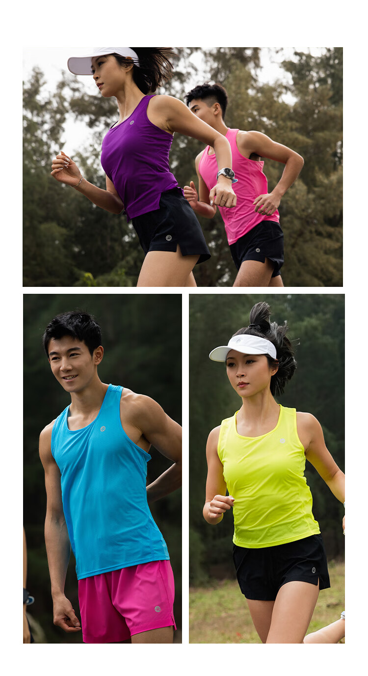 Bmai Bmai Running Sports Vest, Spring And Summer Jogging Training T-Shirt, Women's Student Physical Test Quick-Dry Sleeveless Tank Top for Wome 3