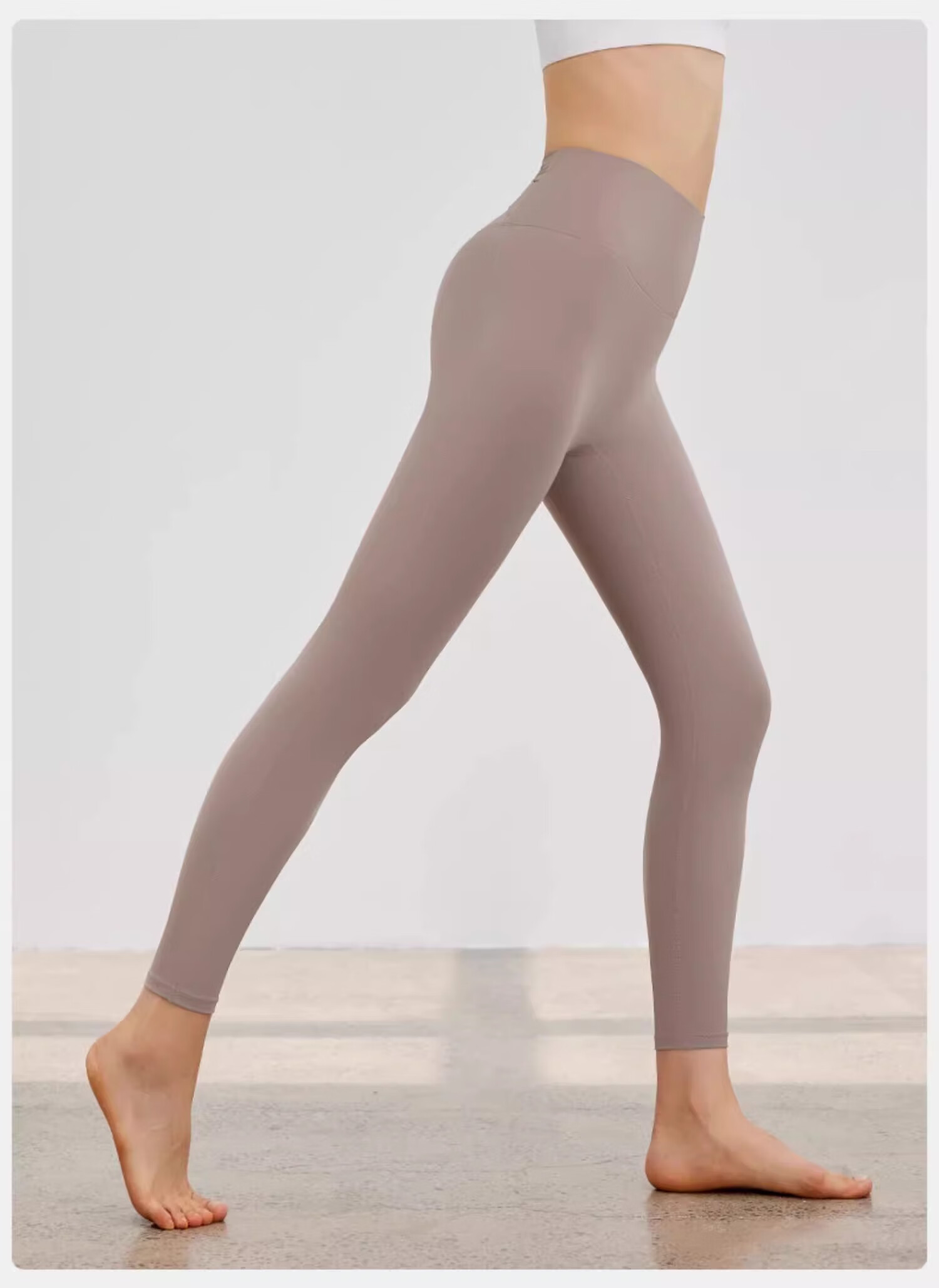 NEVER ME Yoga Pants for Women, Sports Fitness Leggings, Tight High-Waist Butt-Lifting Cycling Training Running Pants, Suitable for Outdoor Wear in Spring And Summer 25