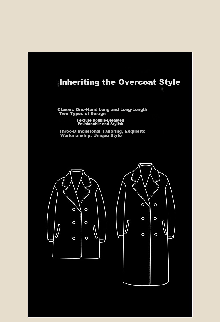 Taipingniao Women's Wool Coat, Master Zhenrou Series, Women's Double-Faced Wool Winter Coat, Fashionable, Gray, Size S 8