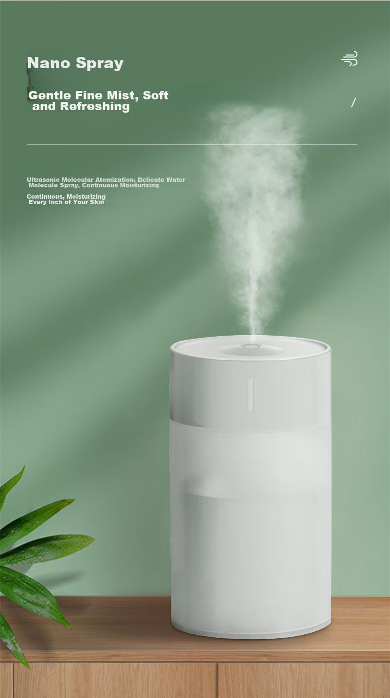 Kelleia Humidifier Mini Portable Creative Humidifier for Home, Car, Desk, Office, Bedroom, Dormitory Pink 6