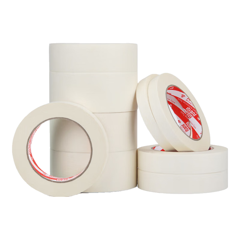 Mileqi Masking Tape Spray Paint Protection Film Low Adhesive Wall Color Separation Tape Exterior Wall Real Stone Paint Grid Line Tape 1.0cm x 50m [12 Rolls]