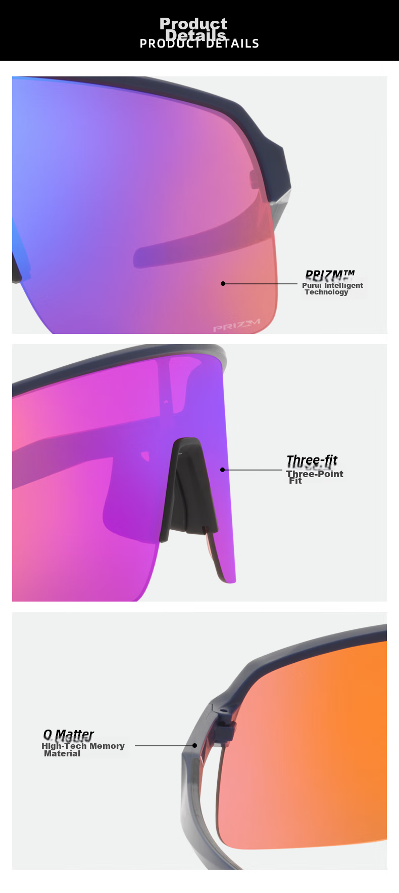 OAKLEY Sports Sunglasses, Running Glasses, Windproof Glasses, Cycling Glasses, SUTRO LITE 0OO9463A 3