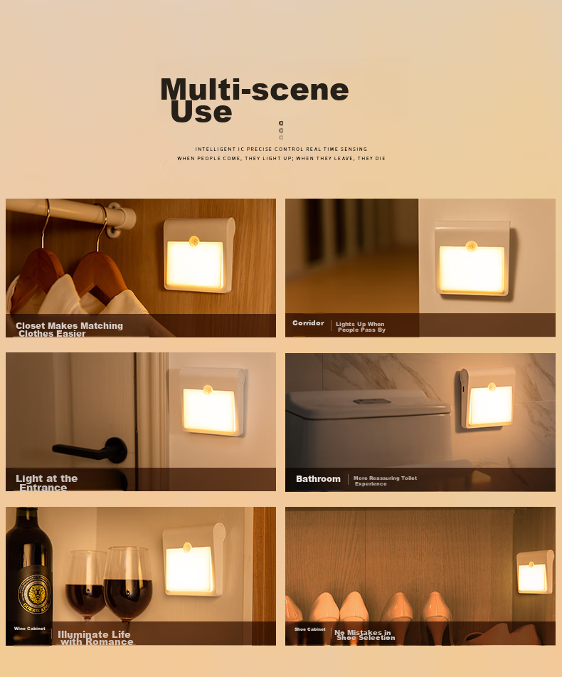 Kufire Motion Sensor Light, On/off with Human Presence, Rechargeable, Long Battery Life, for Hallway, Staircase, Entrance, Foyer 6