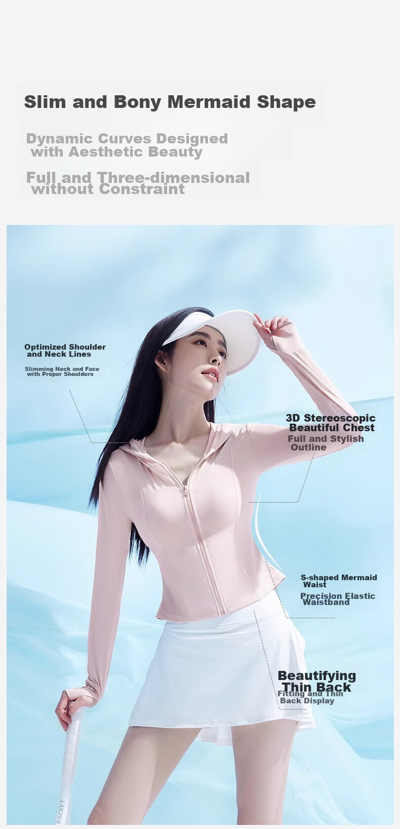 Xiaoyehezi [Guan Xiaotong's Choice] Stand-Collar Sun Protection Jacket for Women, UV-Resistant Summer New Style Sun Protection Clothing Ice Silk Coat 17