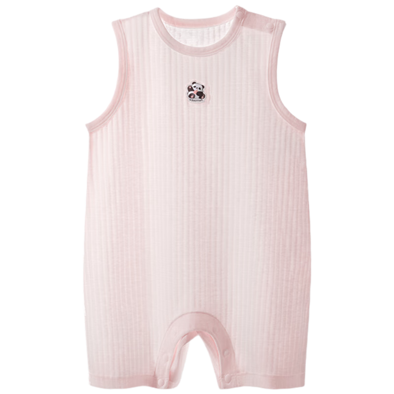 Beitaisi Children's Two-Piece Pajamas, Split-Leg Design, New Summer Style, Baby Sleeveless Pure Cotton Clothes, Boys And Girls Home Wear Set