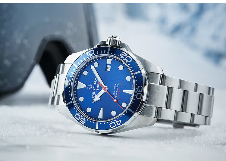 Certina Swiss Watch, Dynamic Energy Series, Big Turtle Diving Sports Mechanical Steel Strap Men's Wristwatch 2