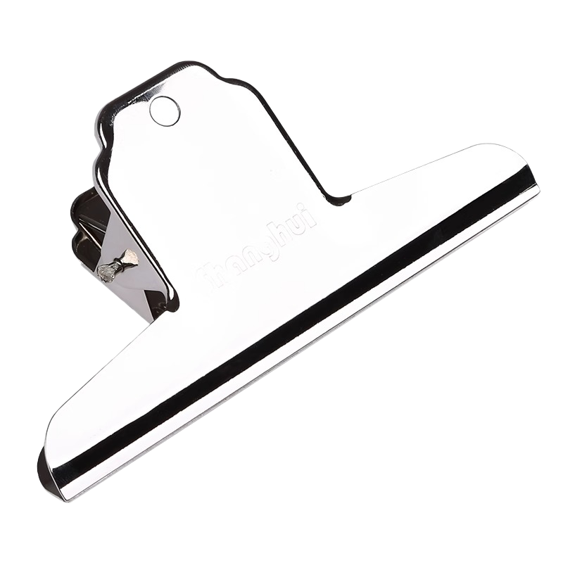 Tianshun 180mm Large Stainless Steel Y-shaped Binder Clips, Strong Household File Organizer Clips, 4 Pieces
