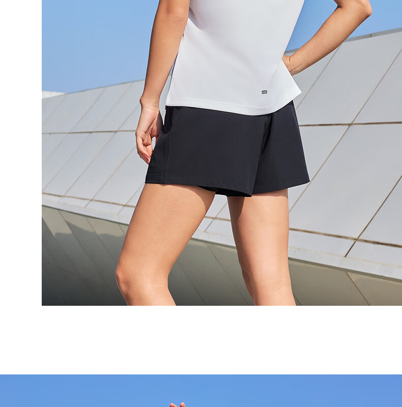 PEAK Quick-Dry Sports Set for Men, Summer Running Casual Badminton Outfit, Breathable Two-Piece Short-Sleeve Shorts for Men DF152001 28