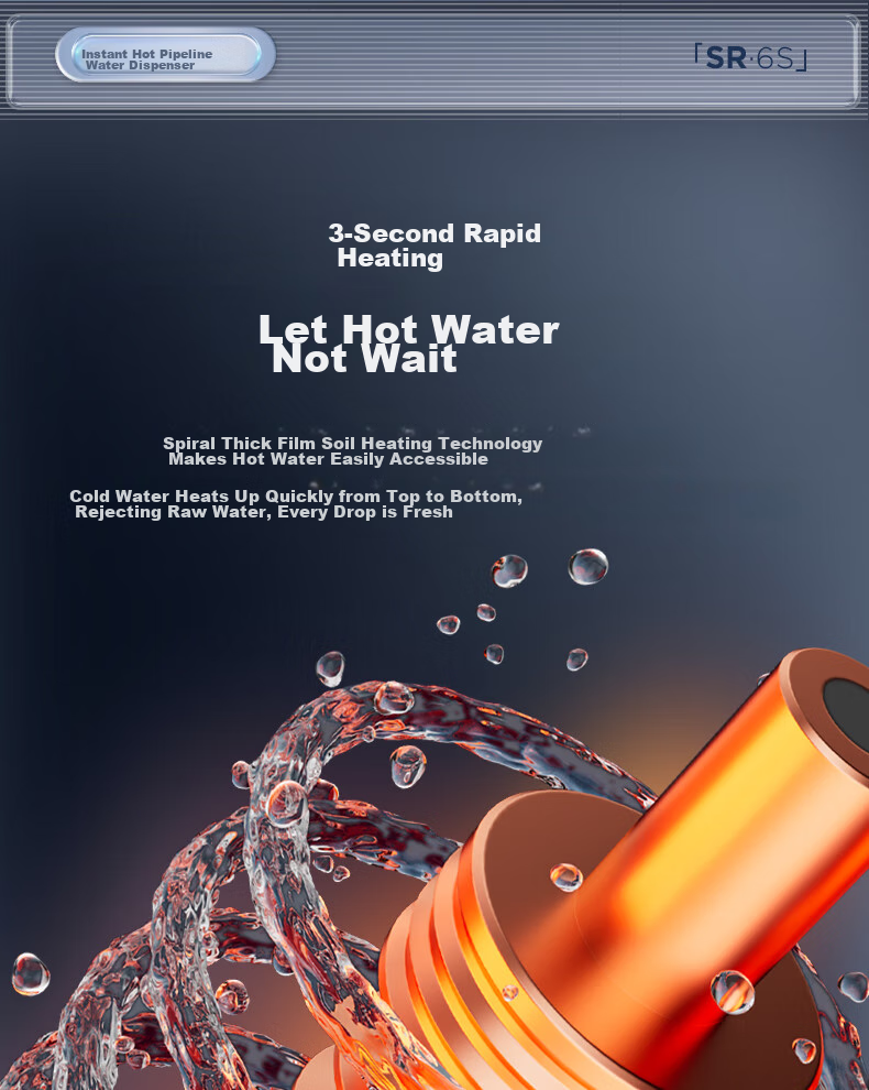 Yikaide Water Dispenser with Instant Heating And Dual-Use Purified Water System, 3-Second Rapid Heating, 6 Temperature Settings, S3G Model 7