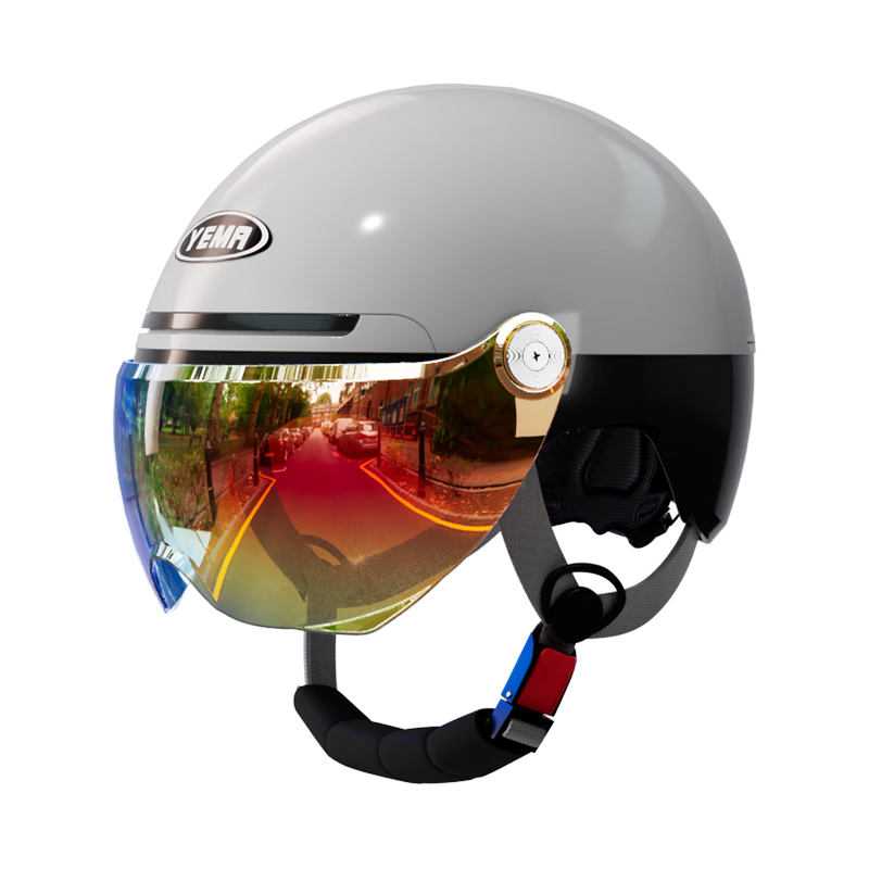 YEMA 3C Certified Electric Vehicle Helmet Women Summer Motorcycle Half Helmet Men New National Standard Class A Summer Sun Protection Lightweight Four Seasons Electric Scooter Safety Helmet 369S Cool