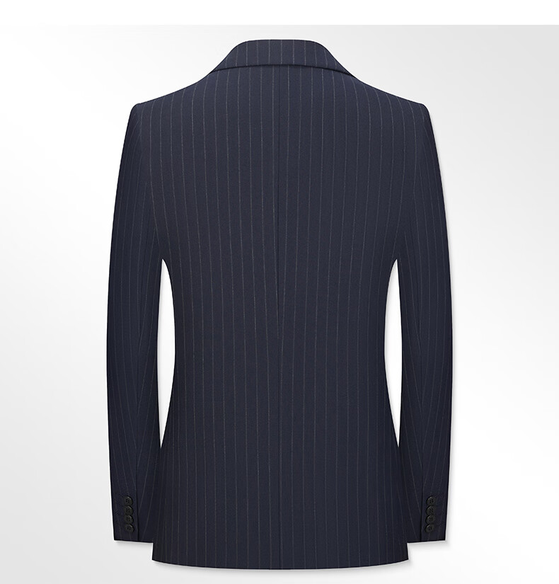 FIRS Suit Set for Men, Slim Fit Professional Formal Suit Set, Business Casual Striped Groom Wedding Suit, Men's Clothing 6
