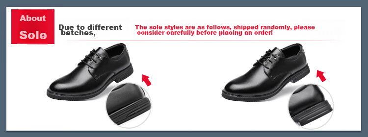 EGCHI Men's Leather Shoes, Business Formal Dress British Style Commuter Shoes, 1618 Black (Height-Increasing Version), Size 44 1