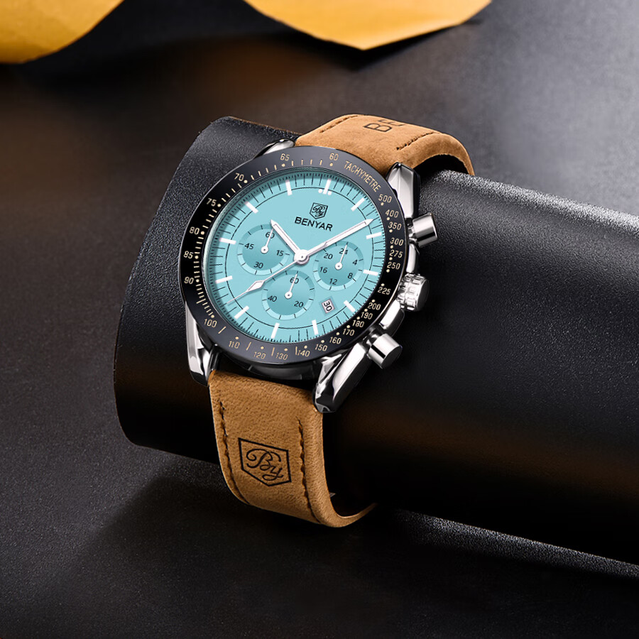 TSAR BOMBA Benyar Men's Quartz Watch, Casual Business Style, Suitable for Students And National Exams, Gift for Boyfriend Or Father on Father's Day
