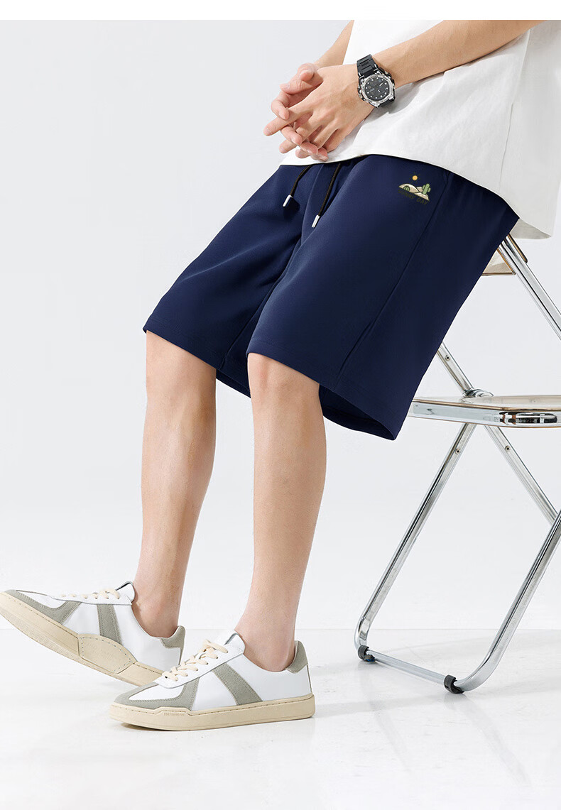 JEANSWEST LIFE Men's Summer Thin Cotton Casual Loose Sports Shorts 2026 New Five-Point Pants 9