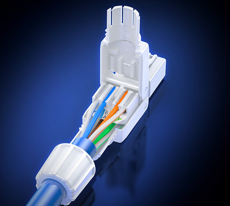UGREEN CAT5e Ethernet Cable without RJ45 Connectors, Gigabit Network Patch Cord, 50U Gold-Plated CAT5E Unshielded RJ45 Computer Network Cable Connector Crystal Head 45704 11