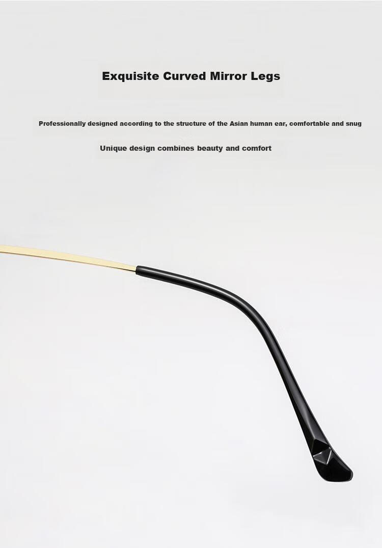 Mr. PuTian Reading Glasses for Men And Women, Bifocal Anti-Blue Light Presbyopic Glasses for Elderly, Gold And Black, 300 Degrees (65-69 Years Old) 9