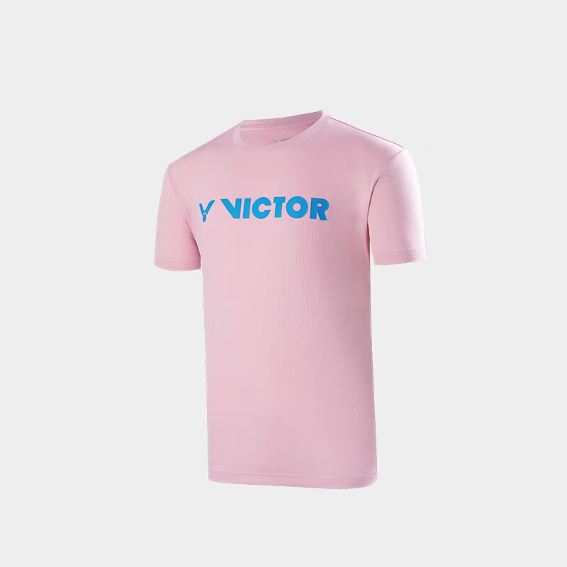 VICTOR Badminton Shirt for Men, Training Wear, Quick-Dry Breathable T-Shirt T-40050, Lotus Pink, Size L