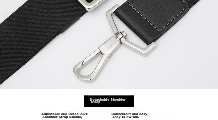 GOLF Briefcase, Men's Business Top-Grain Leather Handbag, Large Capacity Laptop Bag, Fashionable Horizontal Style Shoulder Crossbody Bag 52
