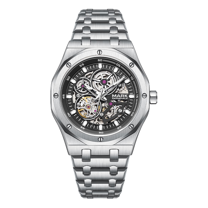 MARK FAIRWHALE Men's Top 10 Automatic Mechanical Business Watch National Brand Wristwatch Birthday Gift for Boyfriend 6840