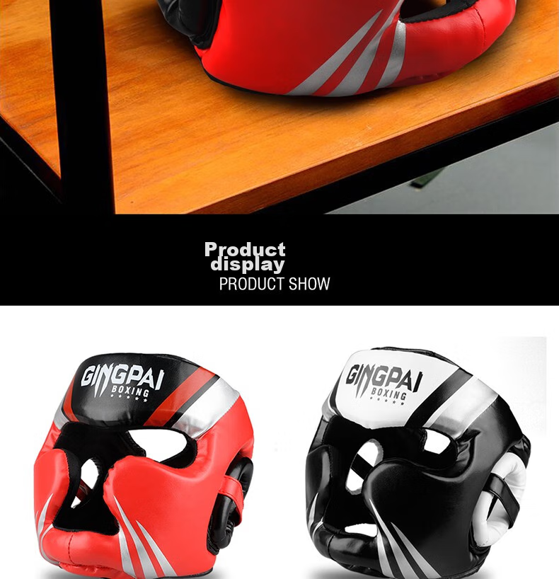 Jingpai Boxing Head Guard Professional Fighting Kickboxing Adult And Children's Boxing Monkey Face Helmet Full Protection Headgear 15