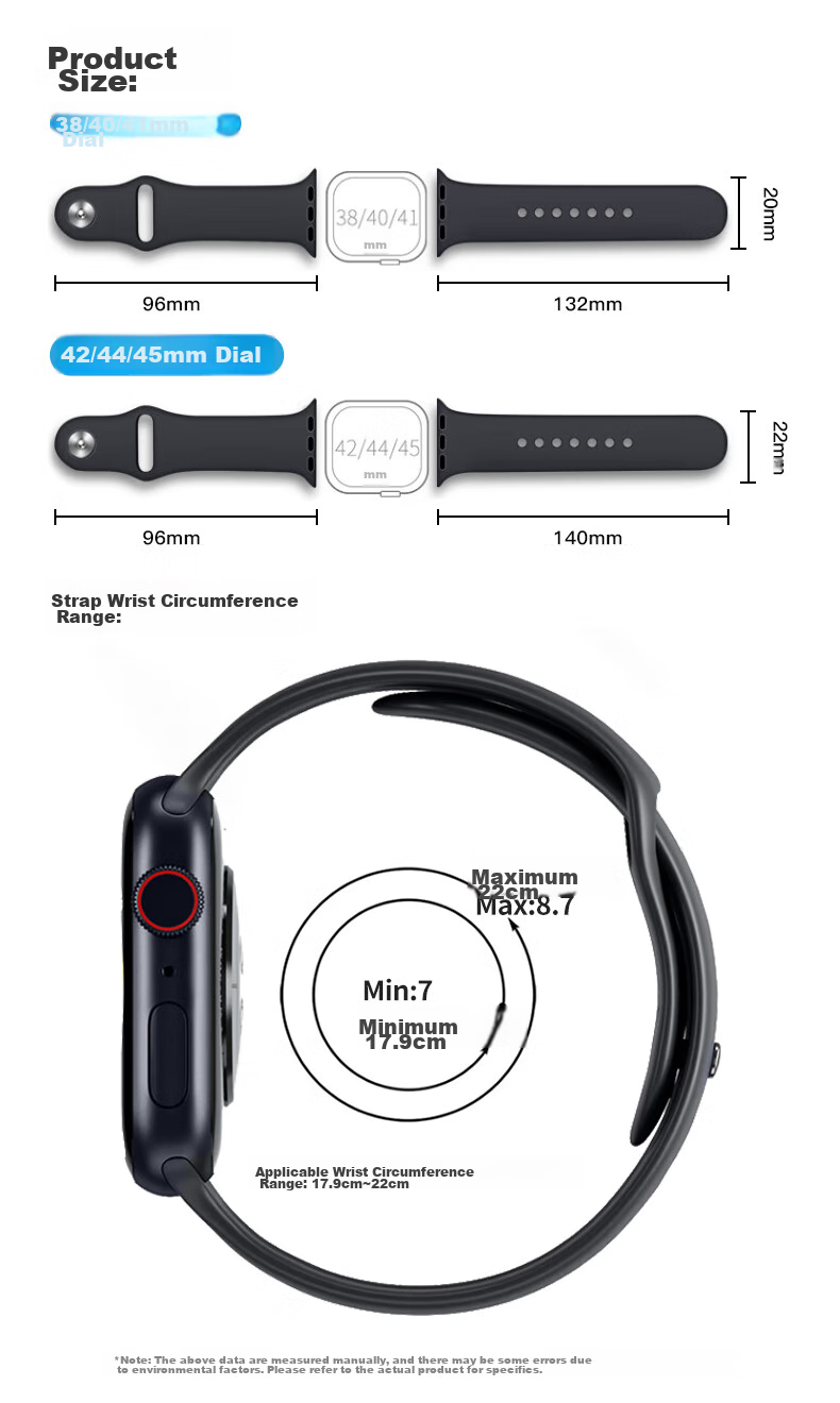 KMaxAI Compatible Silicone Watch Band for Apple Watch Series 12/11, Ultra4/3/2 Sport Watch Strap, IWatch SE3/9/8 Men's And Women's Style Wristband, Starlight 9