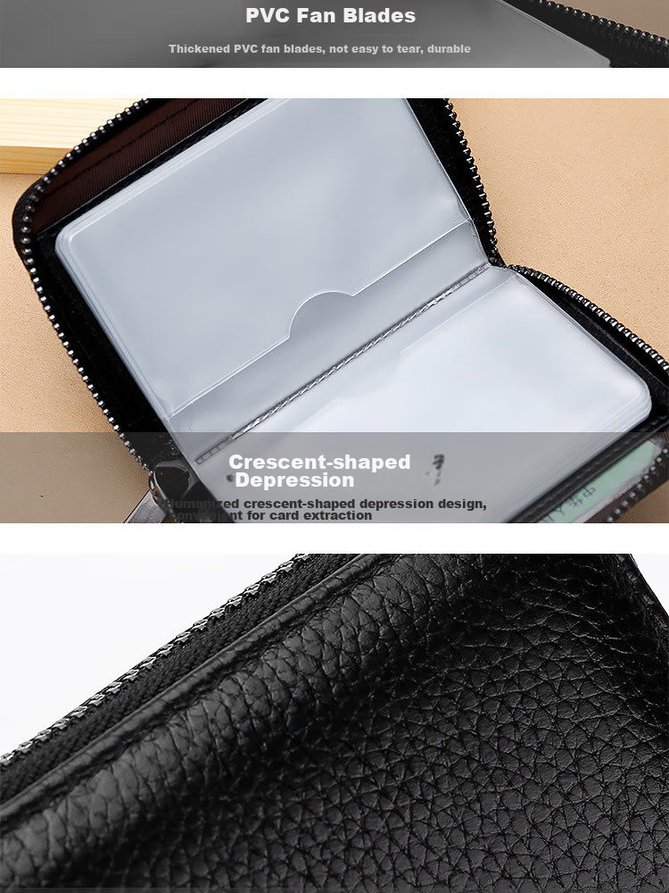 JEVI Card Holder for Men And Women, Exquisite Multi-Slot Large Capacity Ultra-Thin ID Slot Bank Card Case Anti-Magnetic Gift for Father's Day 14