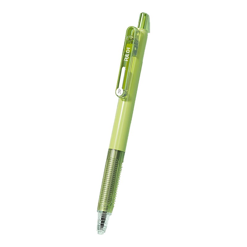 Lepusheng Gel Pen, Retractable, Direct Liquid Quick-Drying Signature Pen, 665 Exam Writing Pen, Student Pen Refill, 0.5mm Black, Office Supplies, 665 Matcha Green + 5 Replacement Refills