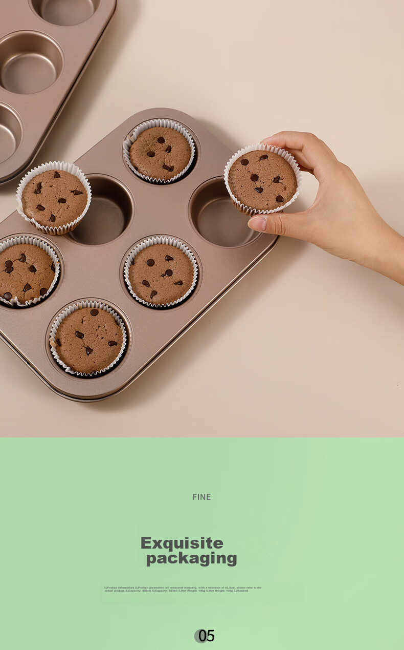 Yekee High-Temperature Resistant Baking Paper Cup Liners, Snow Melon Girl Paper Trays, 5cm Cake Paper Trays, 100 Pieces, Y-3975 6