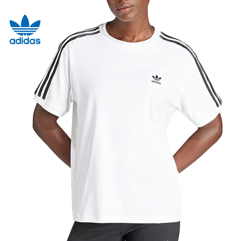 Adidas Men's And Women's Trefoil Series 3 STRIPE TEE Short-Sleeve IZ2474 XL 1