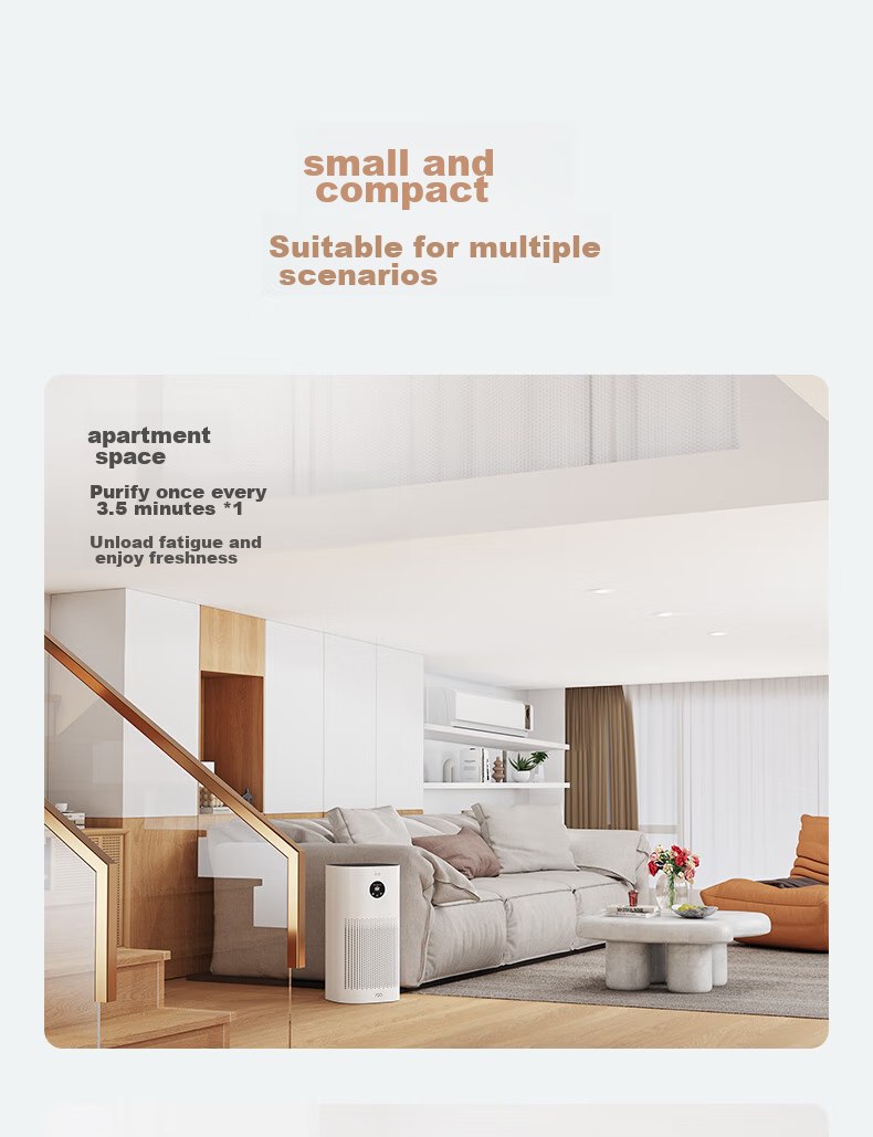Huawei Zhixuan HarmonyOS Smart Air Purifier 720i, Removes Formaldehyde, Eliminates Odors, Kills Germs, Reduces Smog, Pollen Allergens, Pet Dander, Specially Designed for Small Apartments And Bedrooms 4