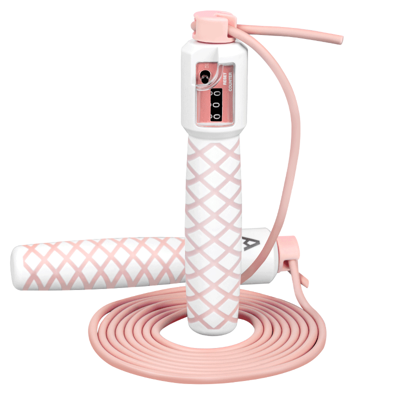 Deli Counting Cordless Dual-Use Jump Rope for Adults, Fitness Training, Middle School Exam Preparation, Students' Physical Exercise, Pink F4144