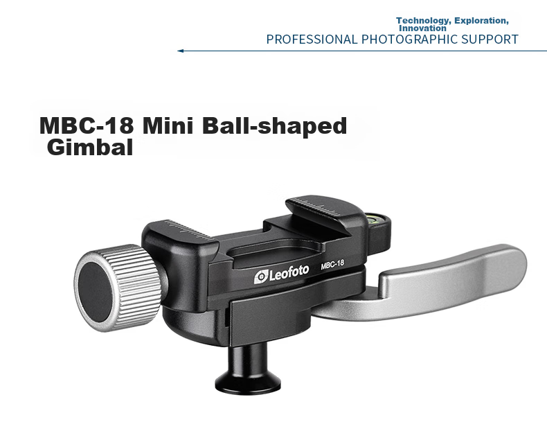 Leofoto Gimbal, Mini 360-Degree Panoramic Portable Gimbal for Smartphones And DSLR Cameras, Spherical Gimbal MBC-20 2