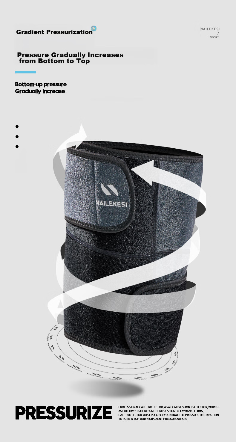NAILEKESI N Thigh Support Leg Sleeves, Thigh Protectors, Sports Muscle Strain Bandages, Compression Bands, Warmth Retainers, One Size Fits All, 1 Pair 4
