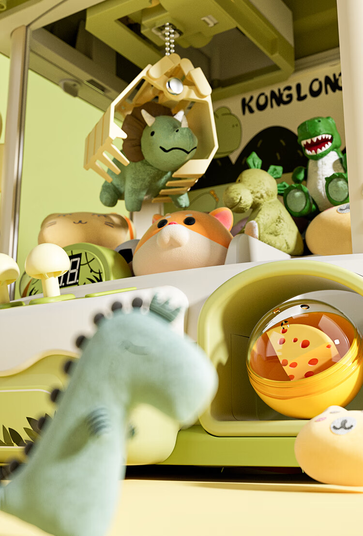AoZhiJia Claw Machine Toy for Children 3-6 Years Old, Girls' Birthday Gift, Pretend Play Large-Sized Gacha Doll Grabber Machine 5