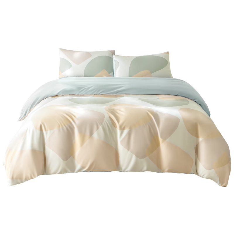 JD Original Xiaojingyanmiao Four-Piece Bedding Set, 100g Soft And Silky, Class A Skin-Friendly, Bed Sheet Duvet Cover Pillowcase Bedding Set for 1.5-Meter Bed, Xiaoshita