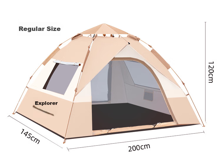 TAN XIAN ZHE Fully Automatic Sun Protection Tent, Outdoor Camping No-Setup Tent, Family Outing Camping Tent 31