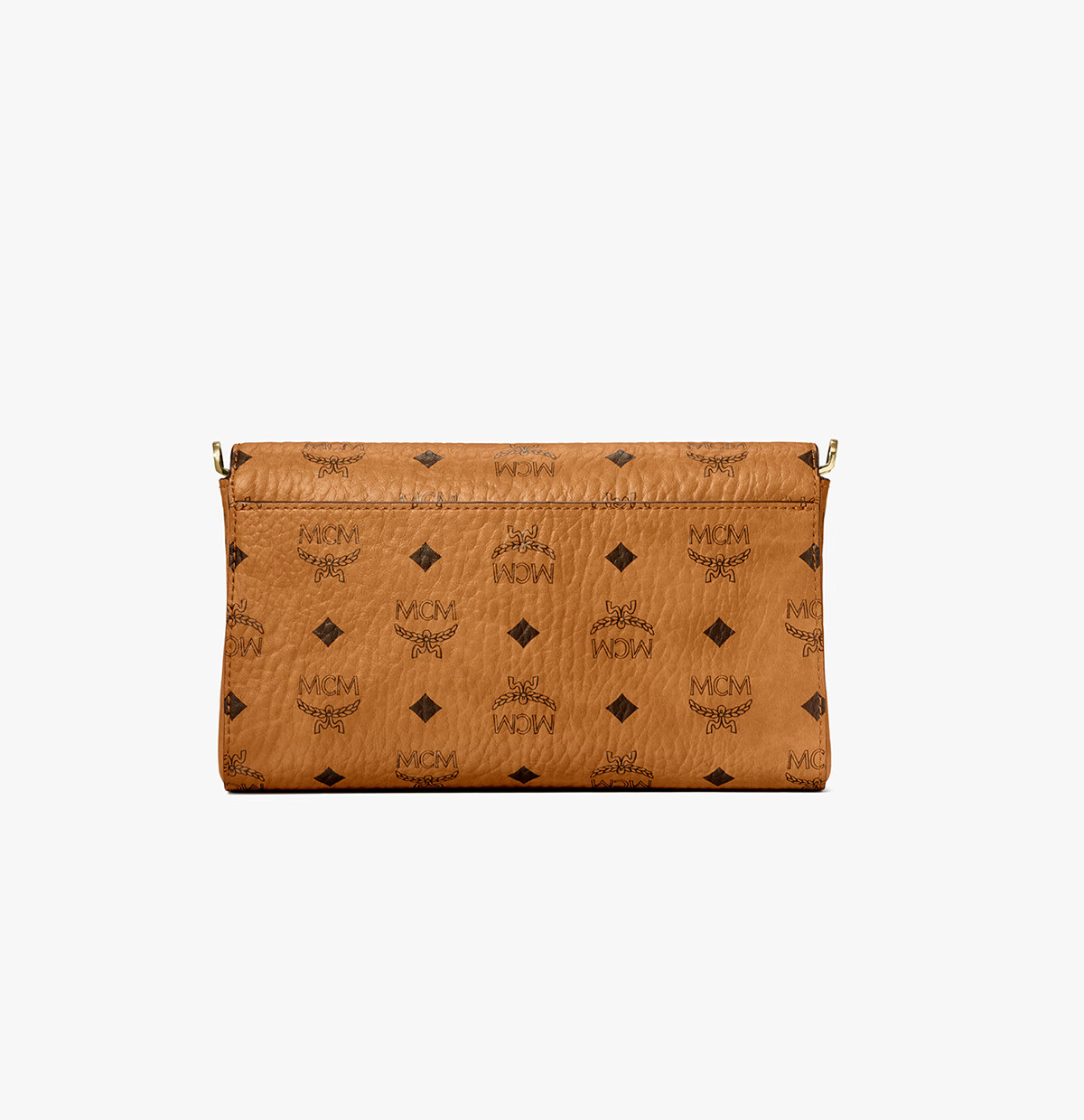 MCM TRACY Medium Chain Bag Envelope Bag Shoulder Crossbody Women's Handbag, Cognac Color 3