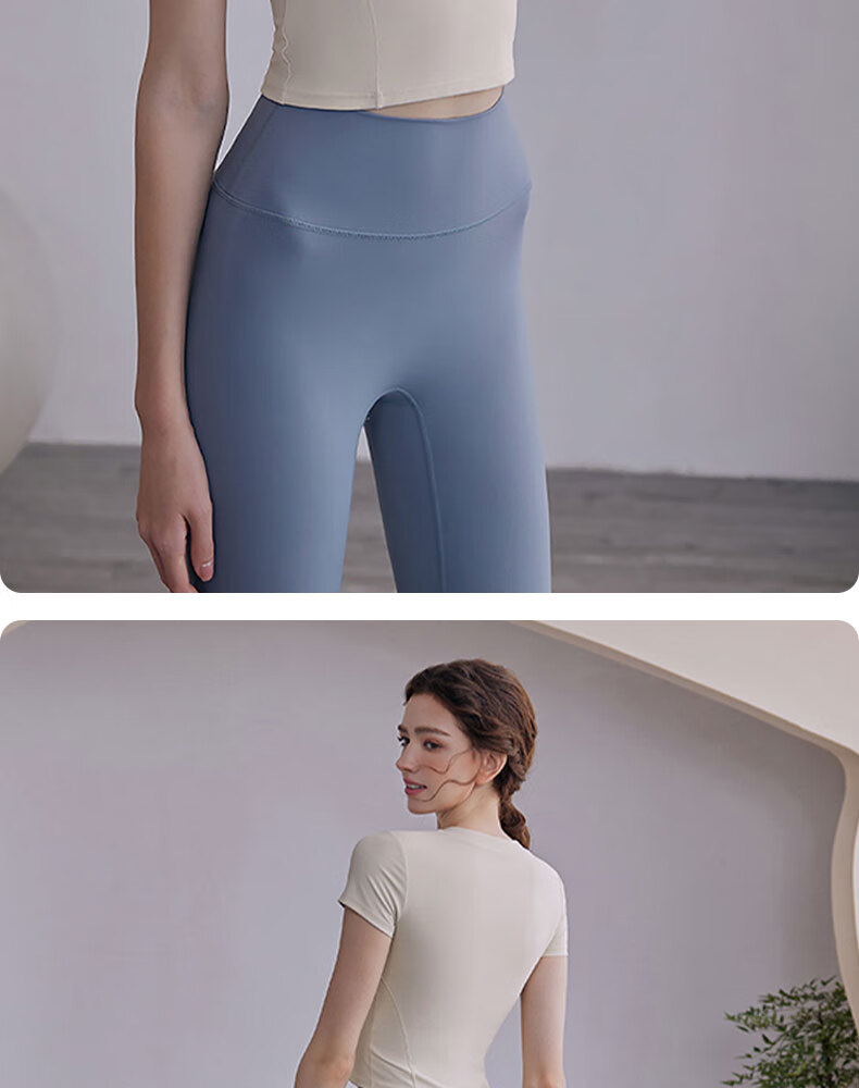 XUEXIMAN Yoga Top for Women with Chest Pads, Half-Zip Sports Quick-Dry T-Shirt Short Sleeve Professional Running Fitness Wear Summer 5